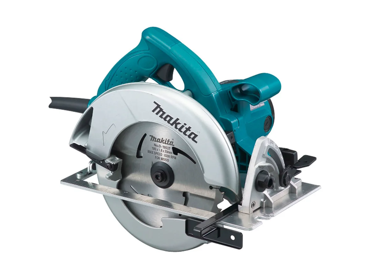 Serra circular Makita com base e proteção da lâmina