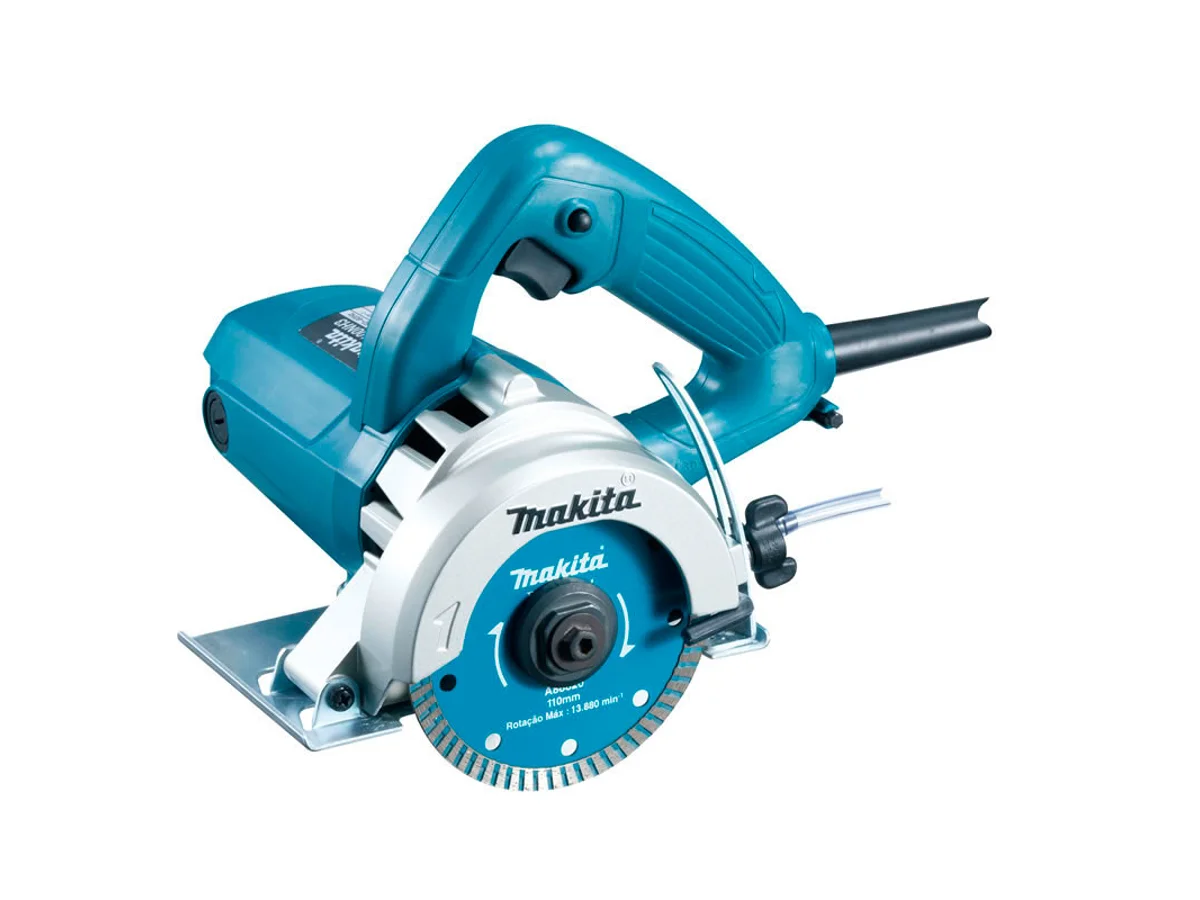 Serra mármore Makita com base e proteção do disco